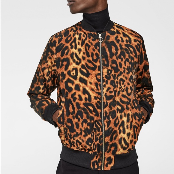 zara leopard print jacket